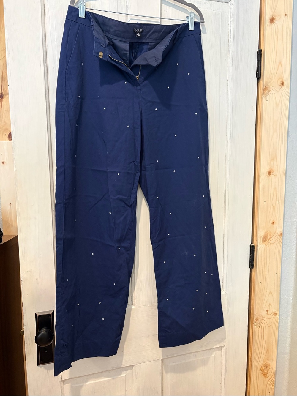 Jcrew Navy Embellished Pants